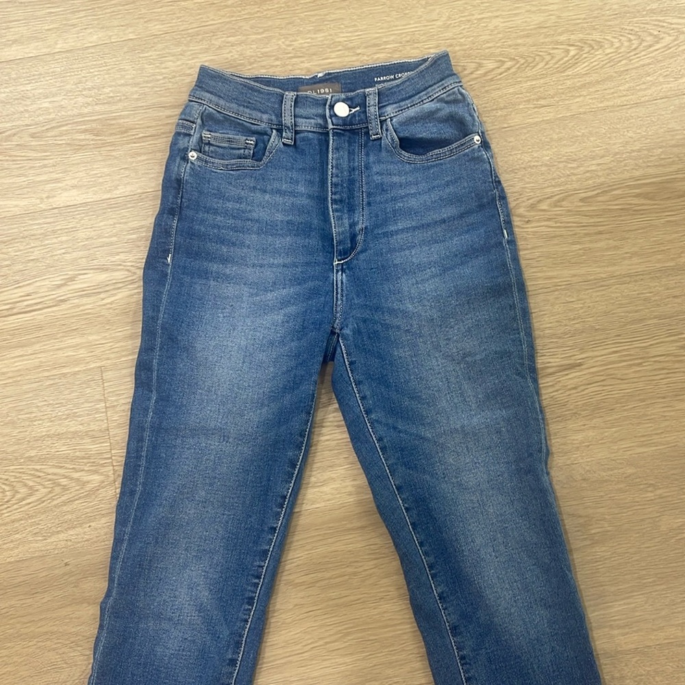 DL1961 Farrow cropped high rise Instasculp skinny denim